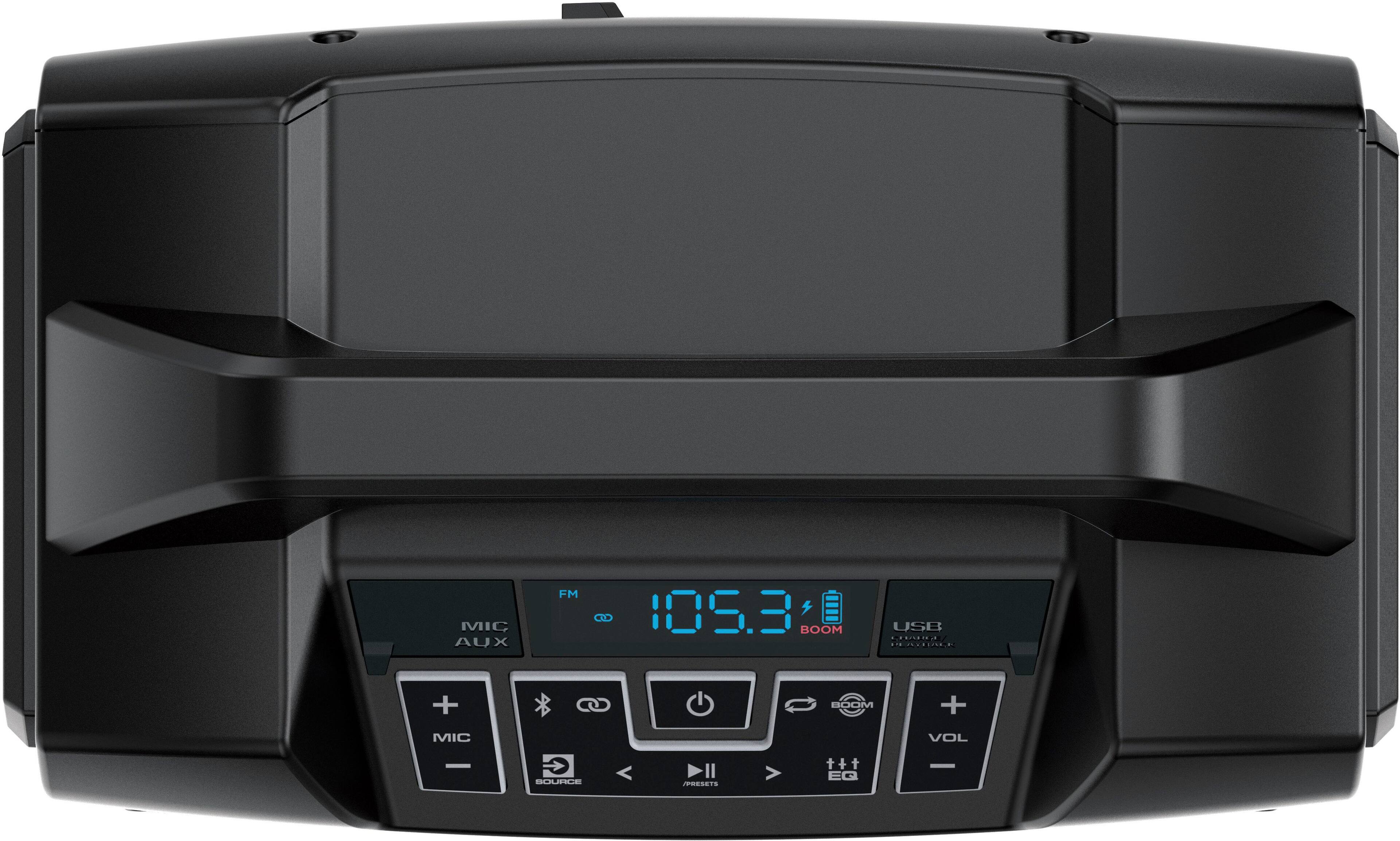 Alt View 1. ION Audio - Sport Boom All-Weather Rechargeable Speaker with Microphone - Black.