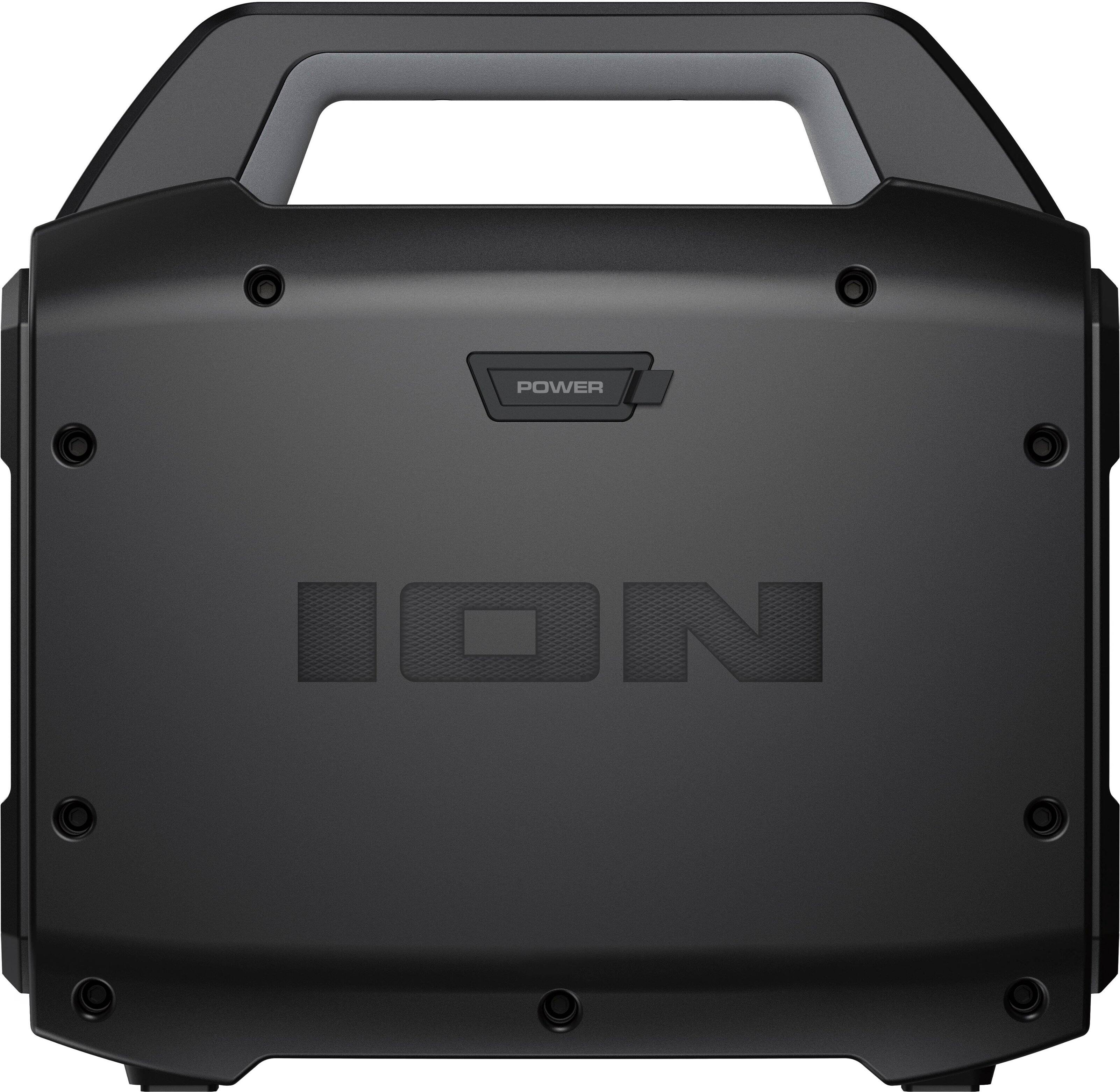 Left. ION Audio - Sport Boom All-Weather Rechargeable Speaker with Microphone - Black.