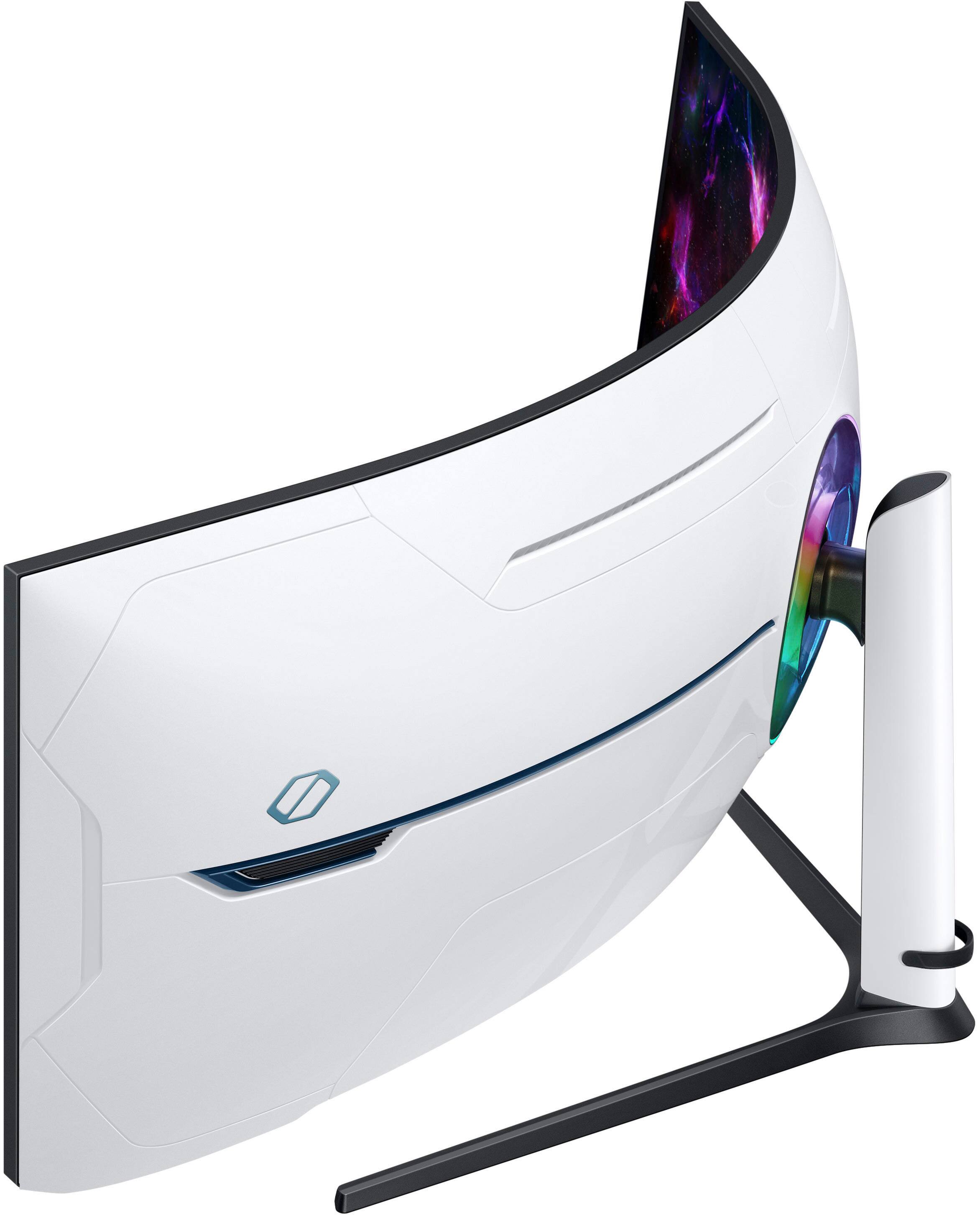 Alt View 17. Samsung - 57" Odyssey Neo G9 Dual 4K UHD Quantum Mini-LED 240Hz 1ms HDR 1000 Curved Gaming Monitor (HDMI 2.1, DP 2.1, USB 3.0) - Black.