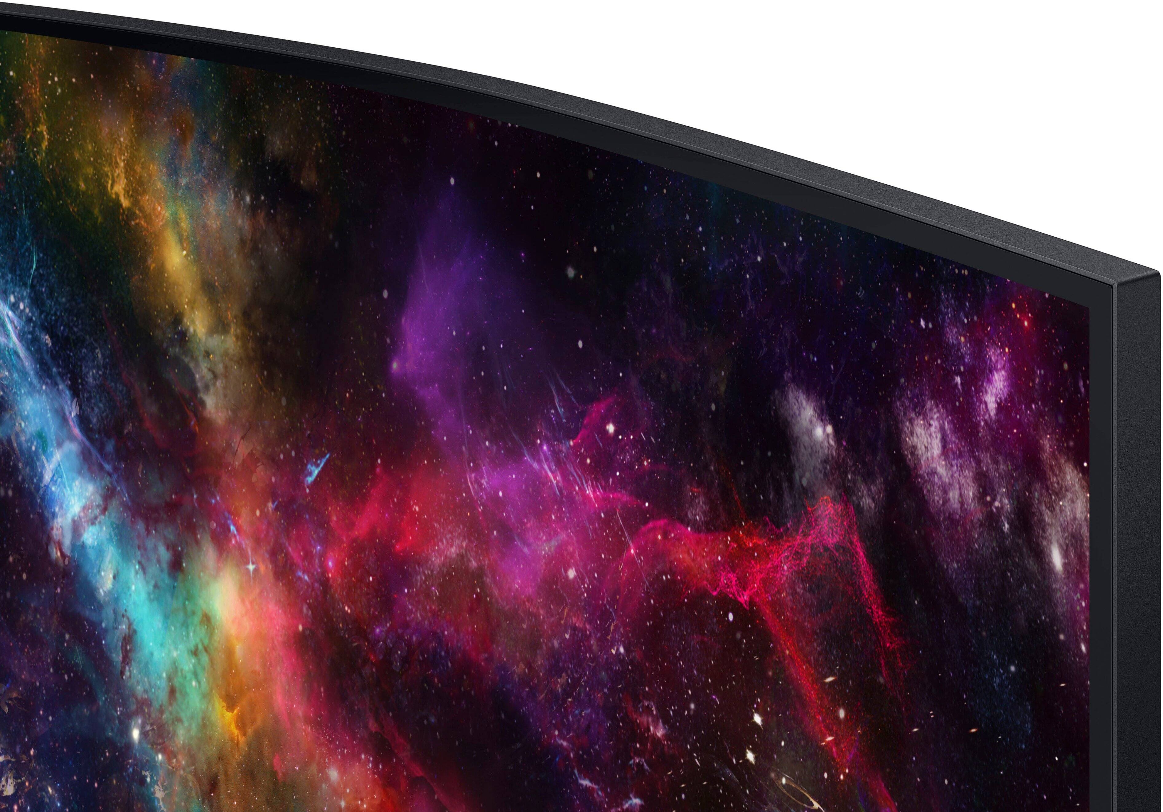 Alt View 13. Samsung - 57" Odyssey Neo G9 Dual 4K UHD Quantum Mini-LED 240Hz 1ms HDR 1000 Curved Gaming Monitor (HDMI 2.1, DP 2.1, USB 3.0) - Black.