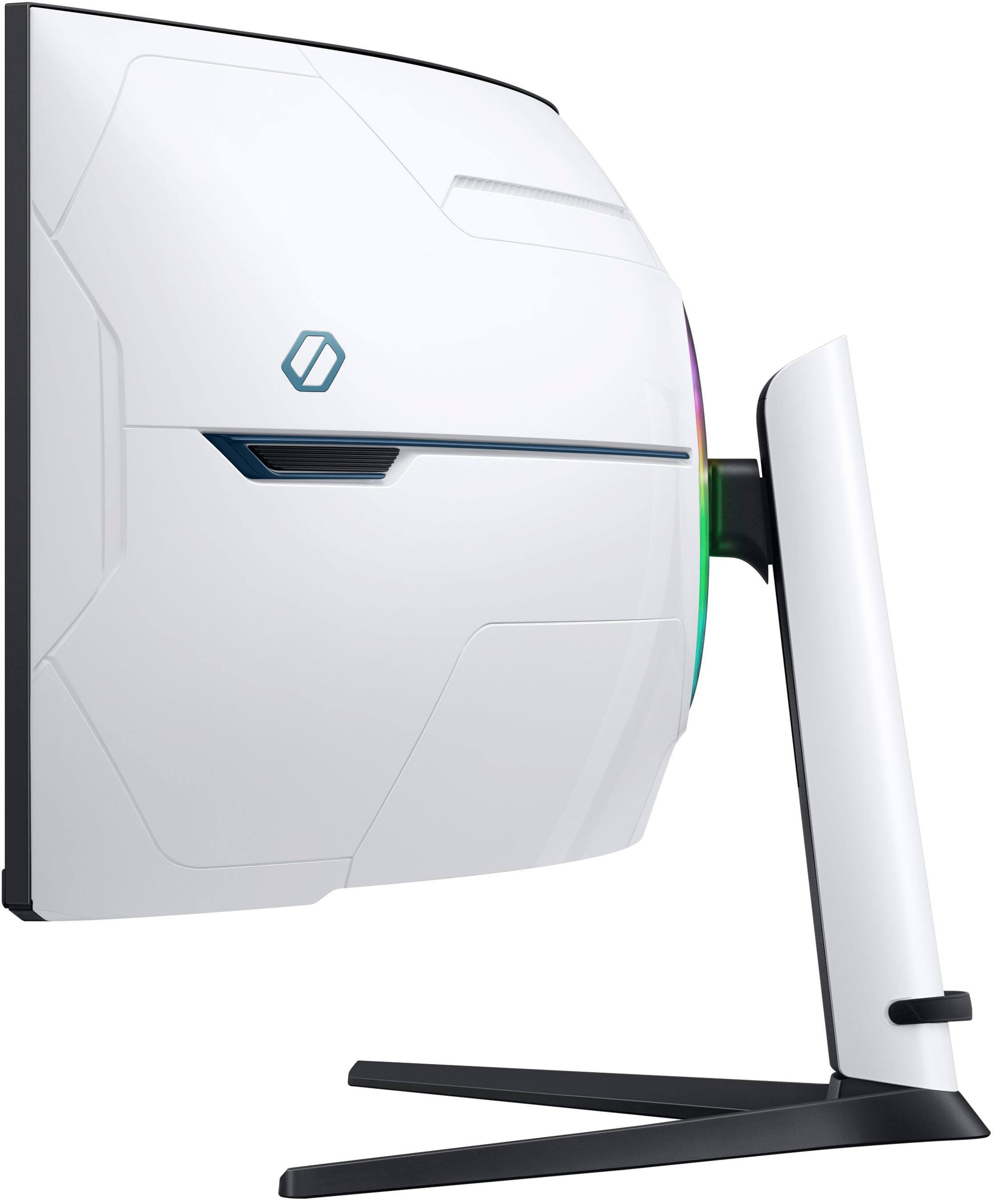 Alt View 20. Samsung - 57" Odyssey Neo G9 Dual 4K UHD Quantum Mini-LED 240Hz 1ms HDR 1000 Curved Gaming Monitor (HDMI 2.1, DP 2.1, USB 3.0) - Black.