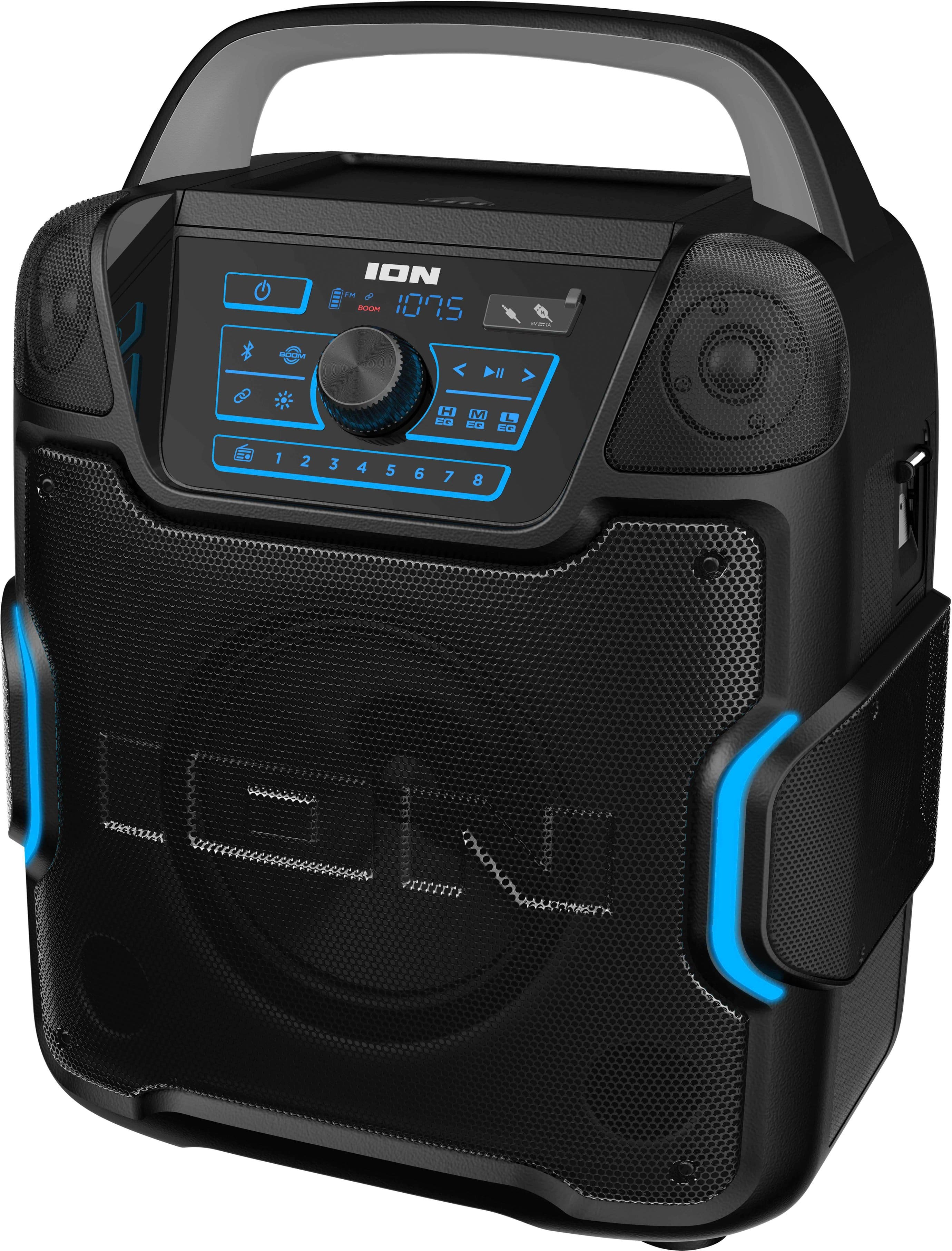 Angle. ION Audio - Sport 320° 200W Portable Bluetooth Battery Powered All-Weather Speaker with Premium 5-Speaker 320˚ Sound - Black.