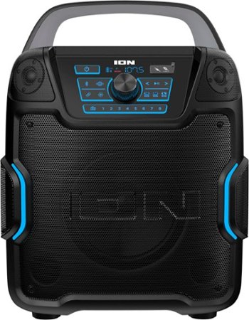 ION Audio - Sport 320° 200W Portable Bluetooth Battery Powered All-Weather Speaker with Premium 5-Speaker 320˚ Sound - Black