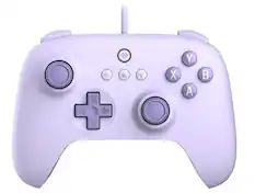 Front. 8BitDo - Ultimate C Wired Controller - Lilac Purple.