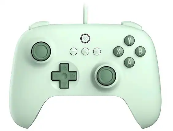 Front. 8BitDo - Ultimate C Wired Controller - Field Green.