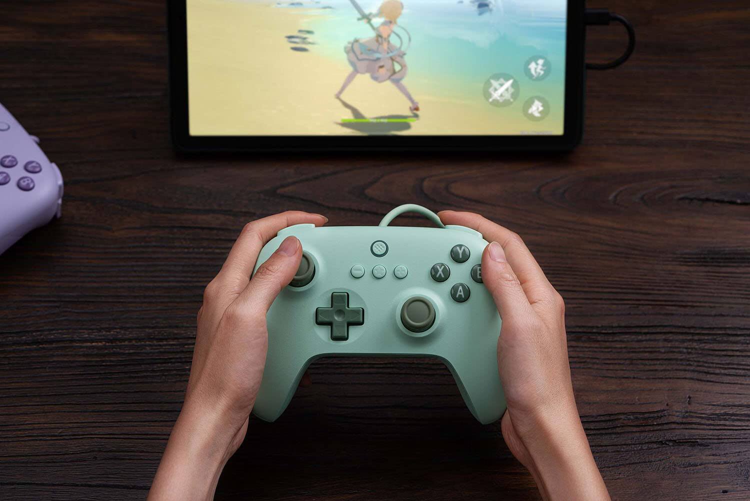Alt View 14. 8BitDo - Ultimate C 2.4G Wireless Controller - Field Green.