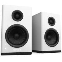 NZXT - Relay Dual Channel Desktop Speakers (2-Piece) - White - Front_Zoom