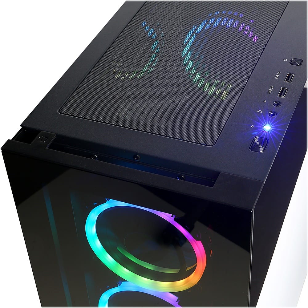 Alt View 13. CyberPowerPC - Gamer Master Gaming Desktop - AMD Ryzen 7 7700 - 16GB Memory - NVIDIA GeForce RTX 4060 - 2TB SSD - White.
