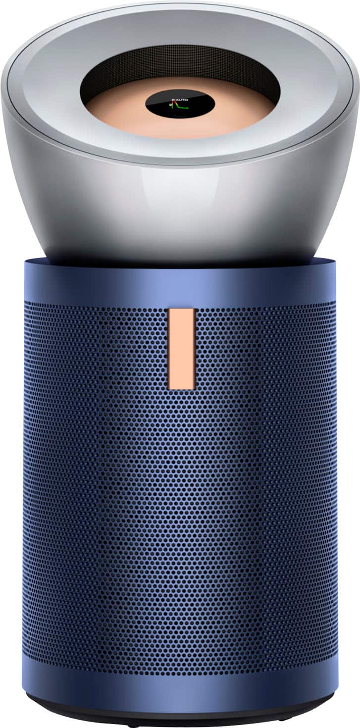 Front. Dyson - Dyson Purifier Big + Quiet Formaldehyde BP03 - Bright Nickel/Prussian Blue.