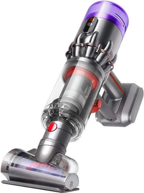 Front. Dyson - Humdinger Handheld Cordless Vacuum with 4 accessories - Silver.