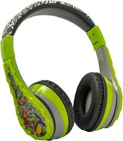eKids - Teenage Mutant Ninja Turtles Wireless Over-the-Ear Headphones - Green - Front_Zoom