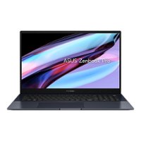 ASUS - Zenbook Pro 17 Laptop - AMD Ryzen 9 with 32GB Memory - Nvidia GeForce RTX 3050 - 1TB SSD - Tech Black - Front_Zoom