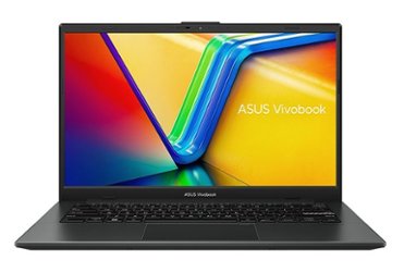 ASUS - Vivobook Go 14" FHD Laptop - AMD Ryzen 3 7320U up to 4.1Ghz with 8GB Memory - 256GB SSD - Mixed Black - Front_Zoom