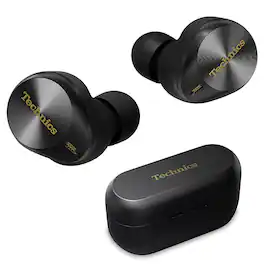 Technics - Premium HiFi True Wireless Earbuds with Noise Cancelling, 3 Device Multipoint Connectivity, Wireless Charging - Black