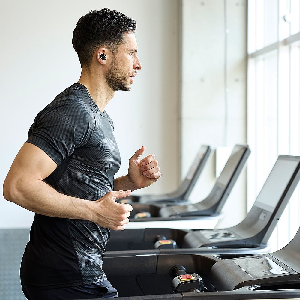 Alt View 14. Technics - Premium HiFi True Wireless Earbuds with Noise Cancelling, 3 Device Multipoint Connectivity, Wireless Charging - Black.