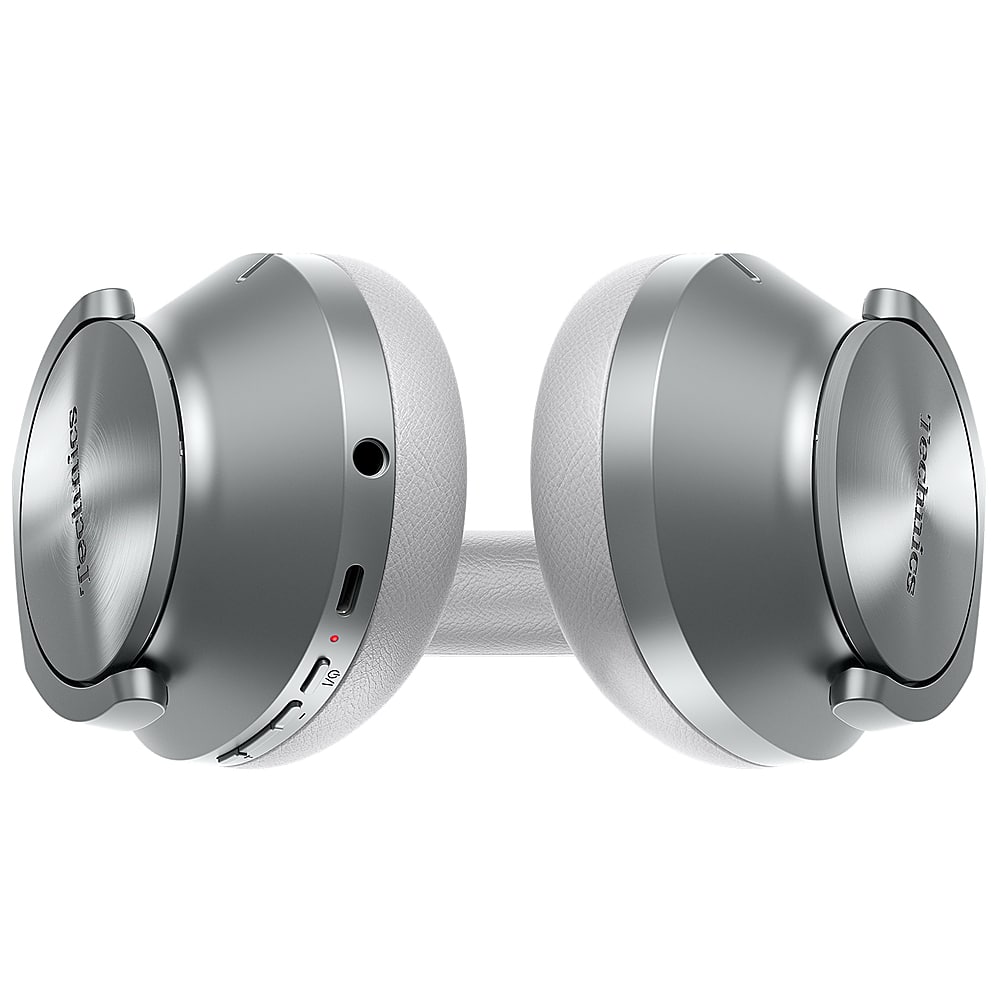 Alt View 14. Technics - Wireless Noise Cancelling Over-Ear Headphones with 2 Device Multipoint Connectivity - Silver.