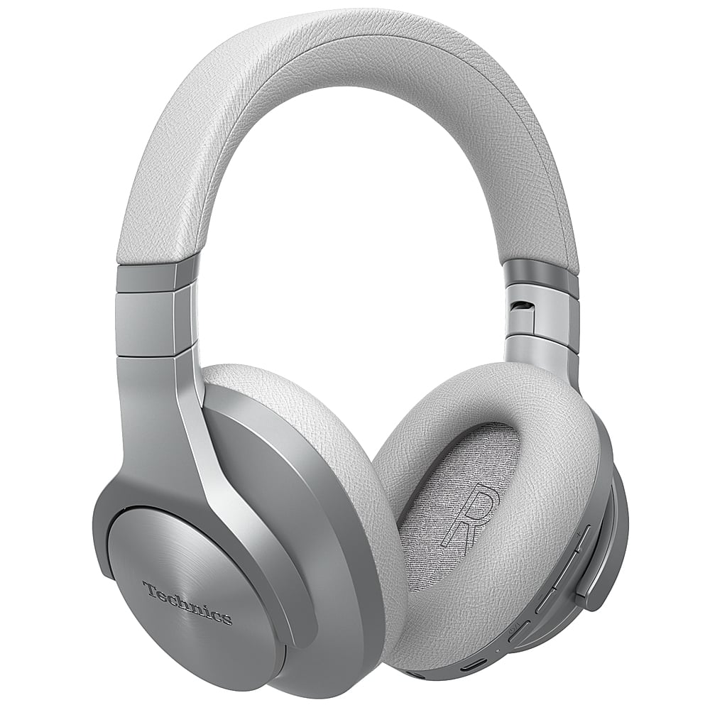 Alt View 15. Technics - Wireless Noise Cancelling Over-Ear Headphones with 2 Device Multipoint Connectivity - Silver.