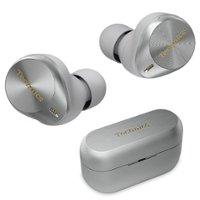 Technics - Premium HiFi True Wireless Earbuds with Noise Cancelling, 3 Device Multipoint Connectivity, Wireless Charging - Silver - Front_Zoom