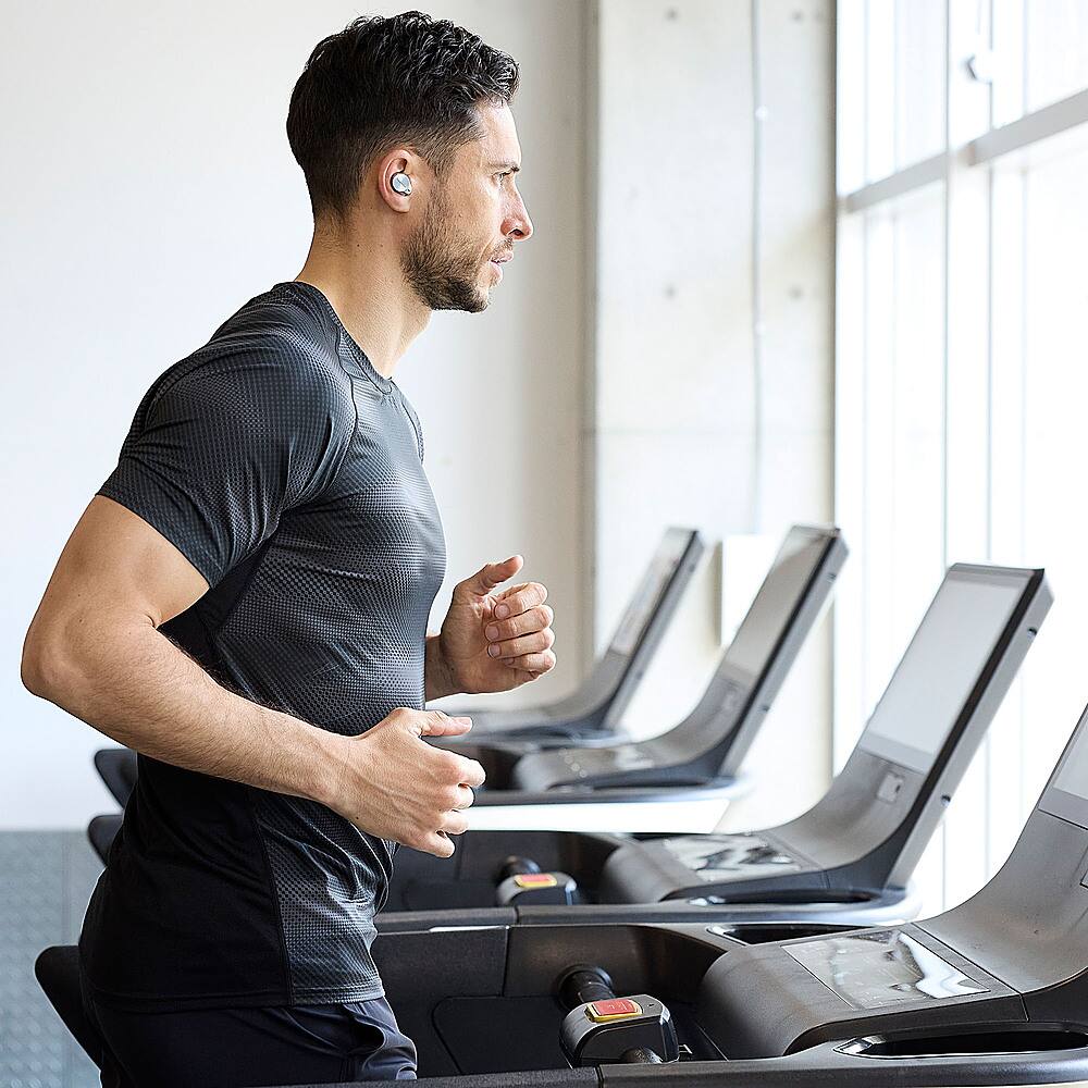 Alt View 14. Technics - Premium HiFi True Wireless Earbuds with Noise Cancelling, 3 Device Multipoint Connectivity, Wireless Charging - Silver.