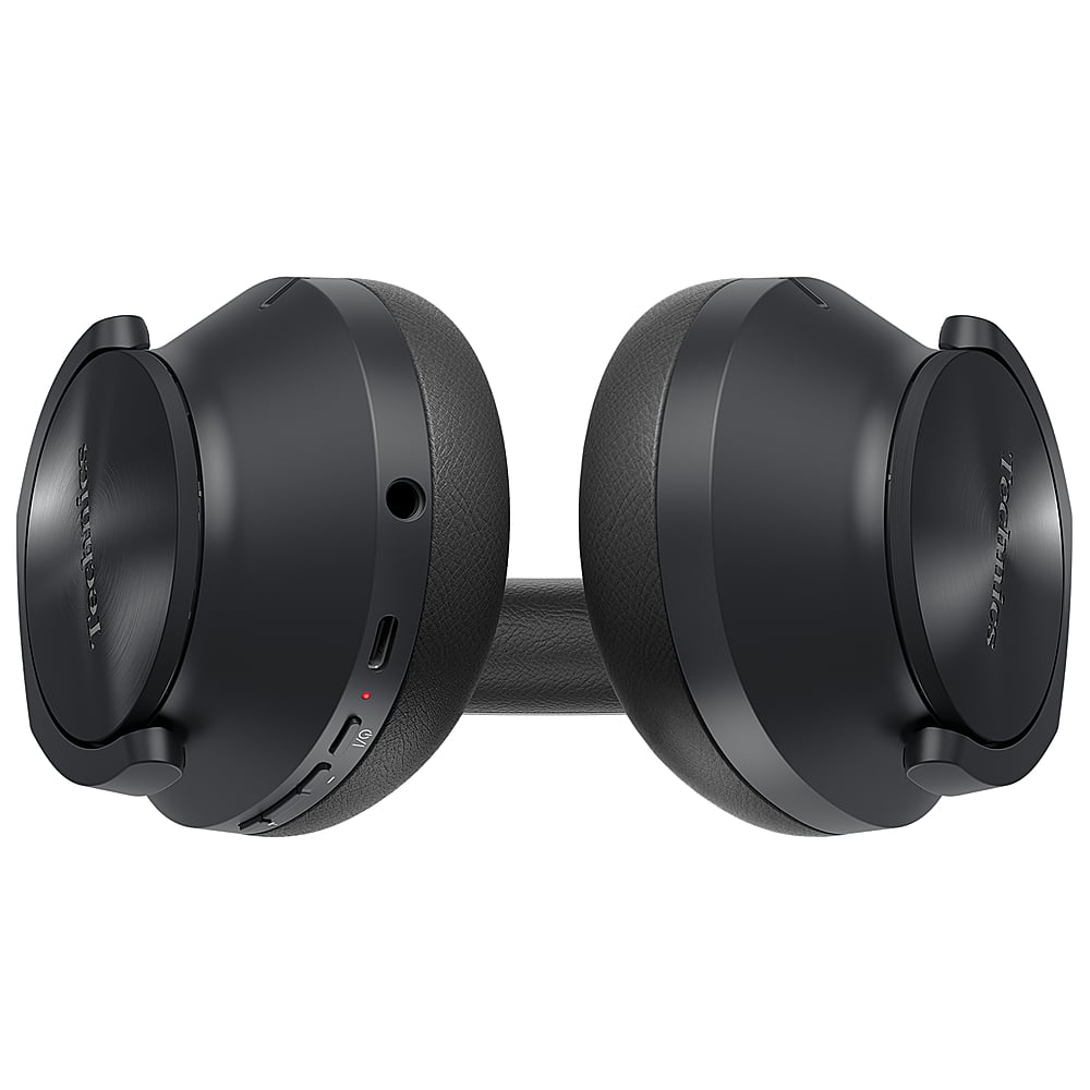 Alt View 16. Technics - Wireless Noise Cancelling Over-Ear Headphones with 2 Device Multipoint Connectivity - Black.