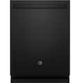 GE - 24" Top Control Built-In Stainless Steel Tub Dishwasher with 3rd Rack, Sanitze Cycle and 45 dBA - Black