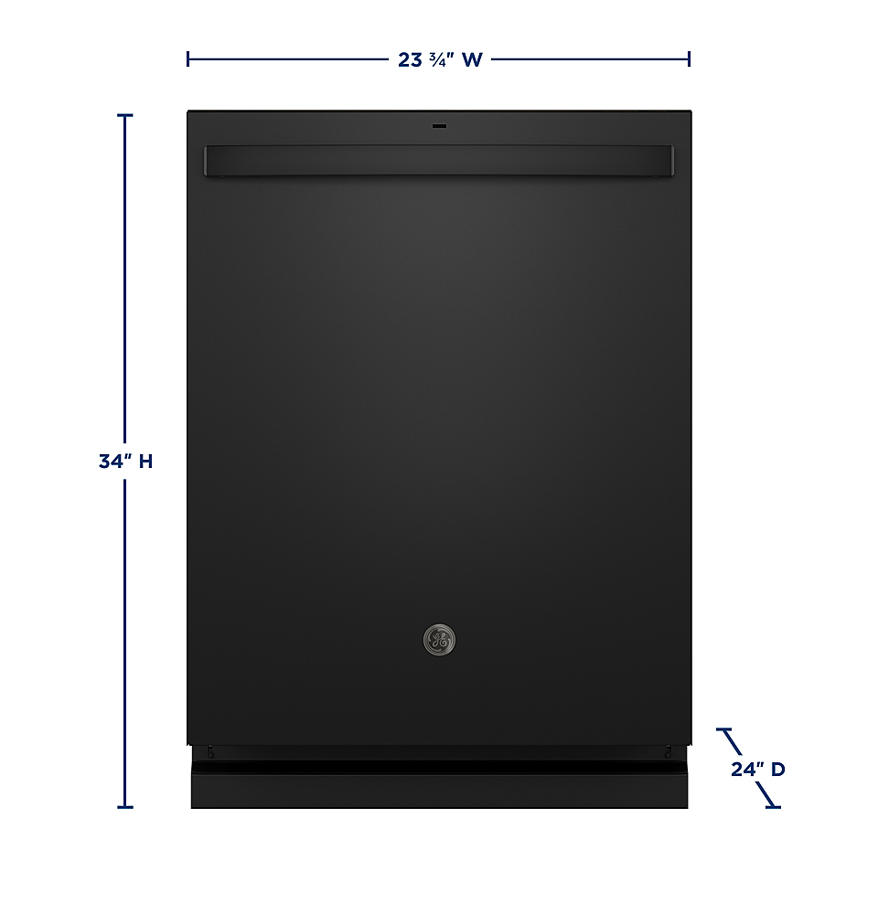 GDT670SGVBB in Black by GE Appliances in Bangor, ME - GE® ENERGY STAR® Top  Control with Stainless Steel Interior Dishwasher with Sanitize Cycle