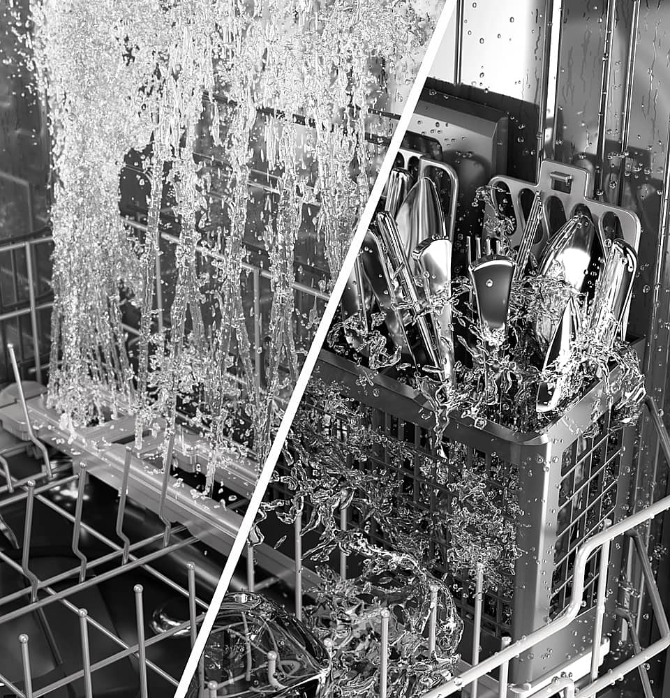 Alt View 12. GE - Top Control Fingerprint Resistant Dishwasher with Stainless Steel Interior and Sanitize Cycle - Stainless Steel.