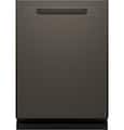GE - 24" Top Control Smart Built-In Stainless Steel Tub Dishwasher with 3rd Rack, Sanitize Cycle and 45 dBA - Slate