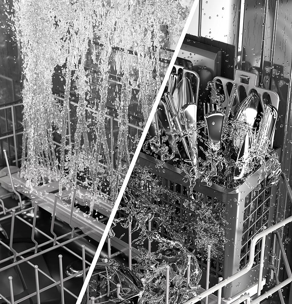 Alt View 11. GE - 24" Top Control Smart Built-In Stainless Steel Tub Dishwasher with 3rd Rack and Sanitize Cycle - Slate.