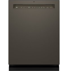 GE - Front Control Dishwasher with Stainless Steel Interior with Sanitize Cycle - Slate - Front_Zoom