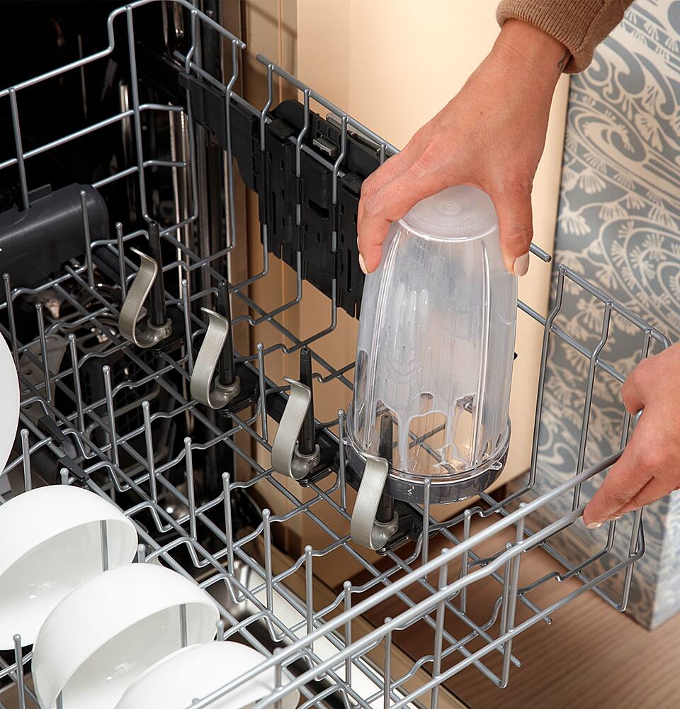 Alt View 17. GE - 24" Top Control Smart Built-In Stainless Steel Tub Dishwasher with 3rd Rack and Sanitize Cycle - Stainless Steel.