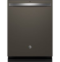 GE - Top Control Dishwasher with Stainless Steel Interior and Sanitize Cycle - Slate - Front_Zoom