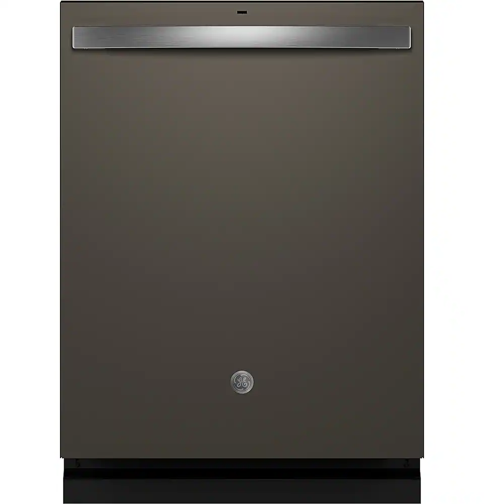 GE - 24" Top Control Built-In Stainless Steel Tub Dishwasher with 3rd Rack, Sanitize Cycle and 45 dBA - Slate