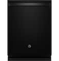 GE - 24" Top Control Built-In Stainless Steel Tub Dishwasher with 3rd Rack, Sanitize Cycle and 45 dBA - Black Slate