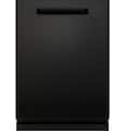 GE - 24" Top Control Smart Build in Stainless Steel Tub Dishwasher with 3rd Rack, Santize Cycle and 45 dBA - Black