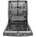 Angle. GE - 24" Top Control Built-In Stainless Steel Tub Dishwasher with 3rd Rack, Sanitze Cycle and 45 dBA - White.