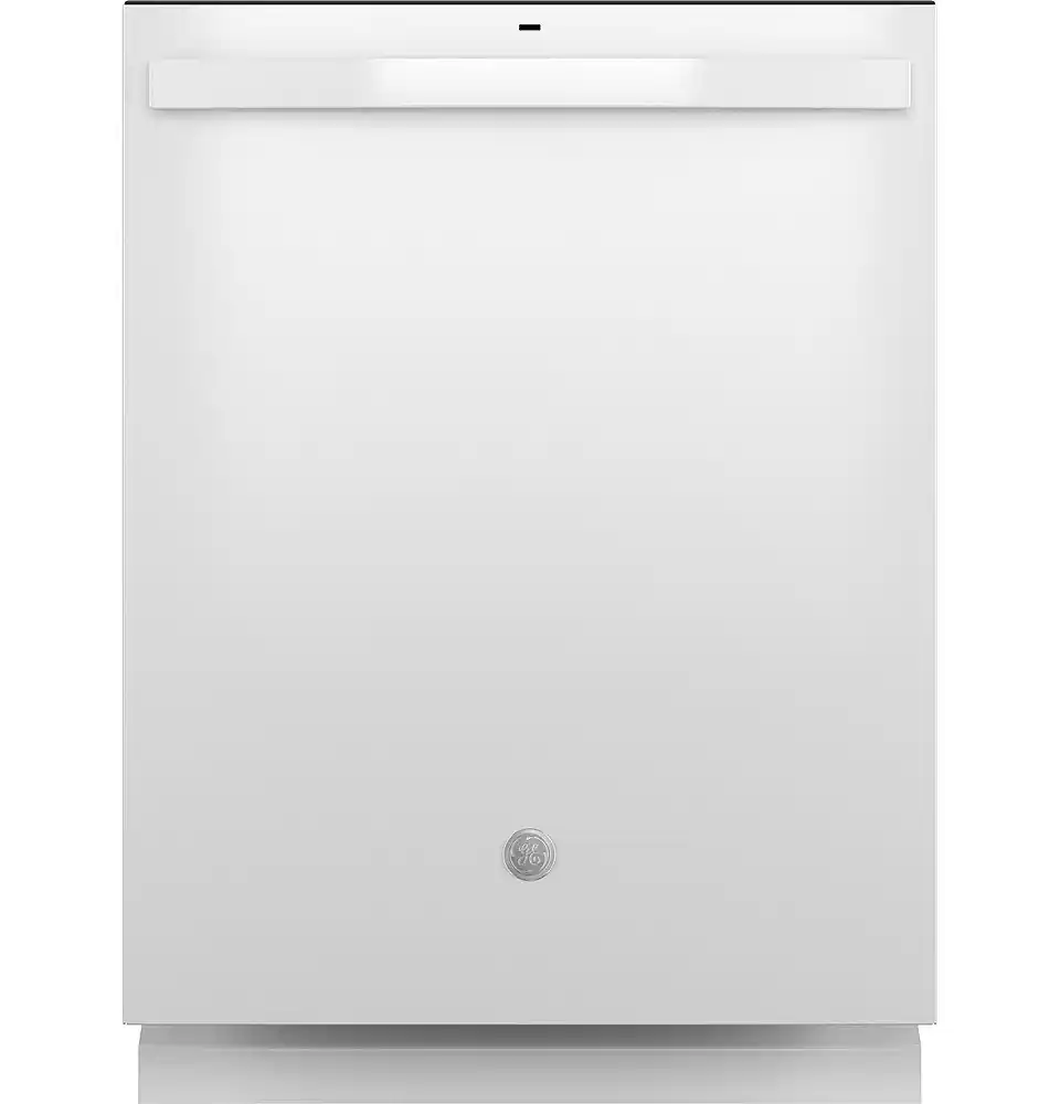 GE - 24" Top Control Built-In Stainless Steel Tub Dishwasher with 3rd Rack, Sanitze Cycle and 45 dBA - White