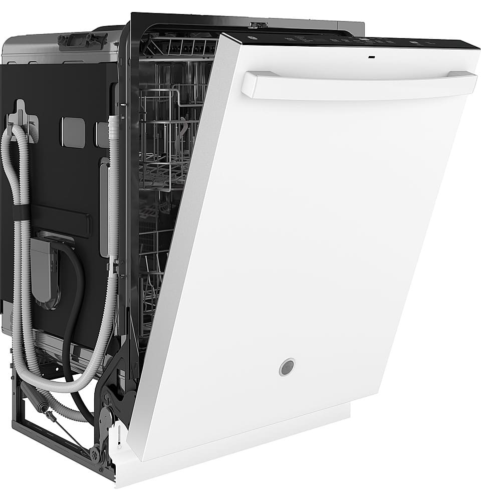 Alt View 25. GE - Top Control Dishwasher with Standless Steel Interior and Santize Cycle - White.