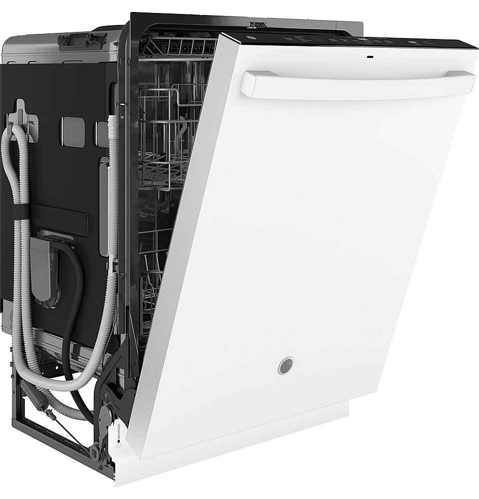 Alt View 25. GE - Top Control Dishwasher with Standless Steel Interior and Santize Cycle - White.