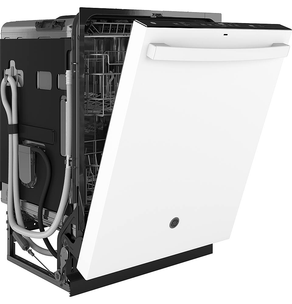 Alt View 26. GE - Top Control Dishwasher with Standless Steel Interior and Santize Cycle - White.