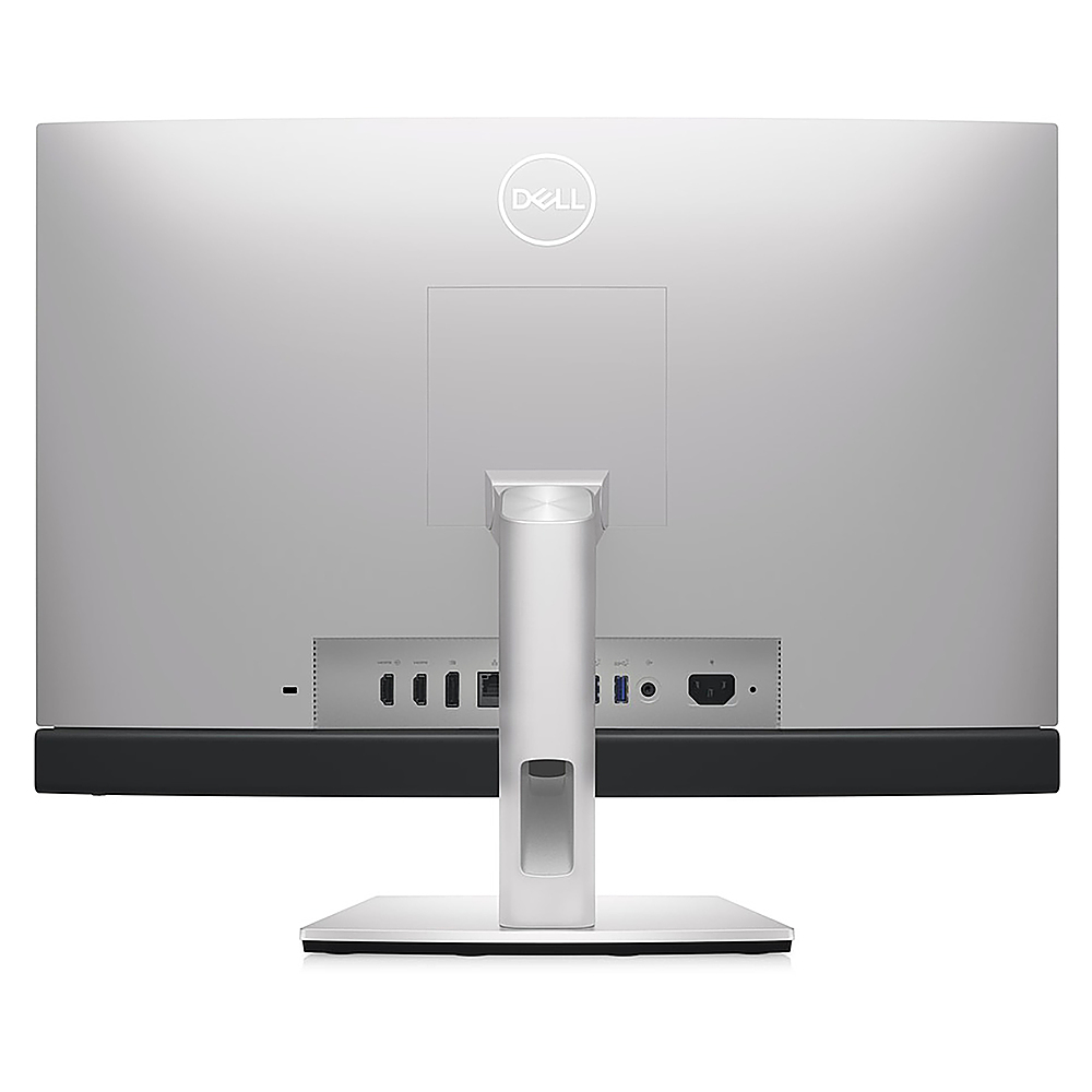 Back View: Dell - OptiPlex 7000 23.8" All-In-One - Intel Core i7 - 16 GB Memory - 512 GB SSD - Silver