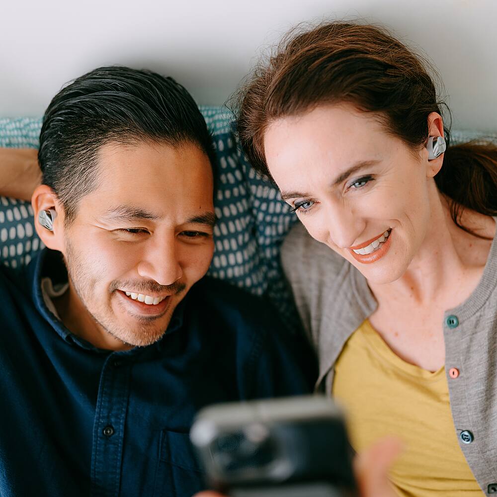 Alt View Zoom 19. Technics - HiFi True Wireless Earbuds with Noise Cancelling and 3 Device Multipoint Connectivity with Wireless Charging - Silver.