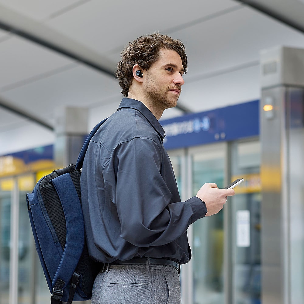 Alt View Zoom 18. Technics - HiFi True Wireless Earbuds with Noise Cancelling and 3 Device Multipoint Connectivity with Wireless Charging - Black.