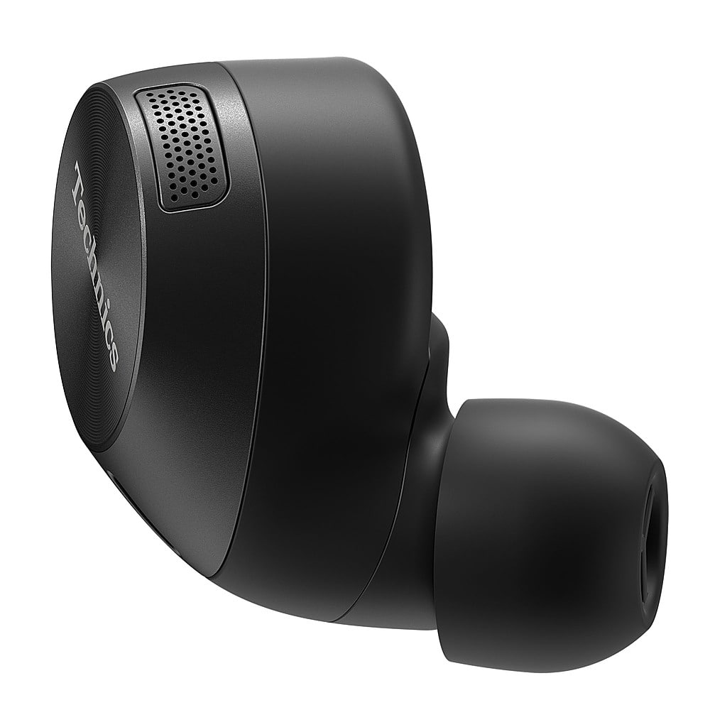 Left Zoom. Technics - HiFi True Wireless Earbuds with Noise Cancelling and 3 Device Multipoint Connectivity with Wireless Charging - Black.