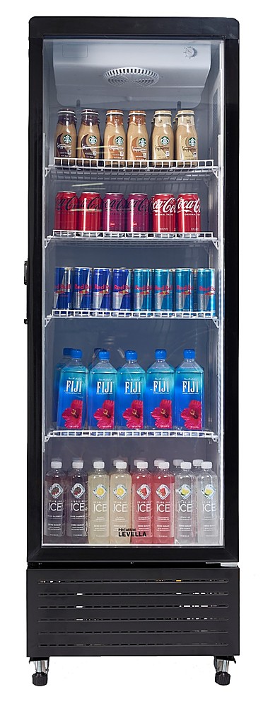 Premium Levella - 10.0 Cu. Ft. Single Door Display Refrigerator - Black