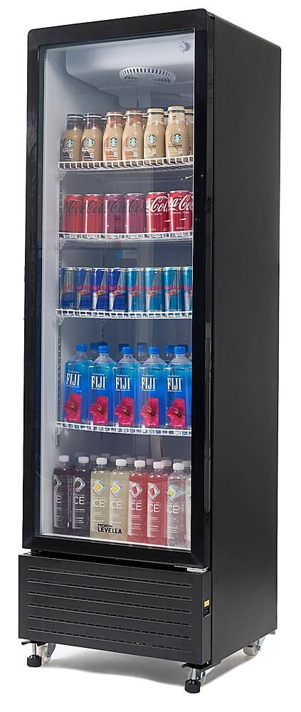 Alt View 2. Premium Levella - 10.0 Cu. Ft. Single Door Display Refrigerator - Black.