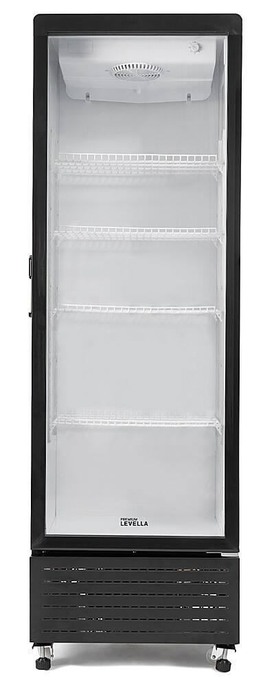 Alt View 4. Premium Levella - 10.0 Cu. Ft. Single Door Display Refrigerator - Black.