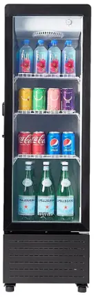 Alt View 1. Premium Levella - 4.9 Cu. Ft. Single Door Display Refrigerator - Black.