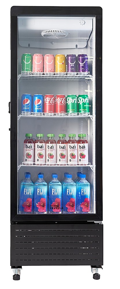 Premium Levella - 7.6 Cu. Ft. Single Door Display Refrigerator - Black
