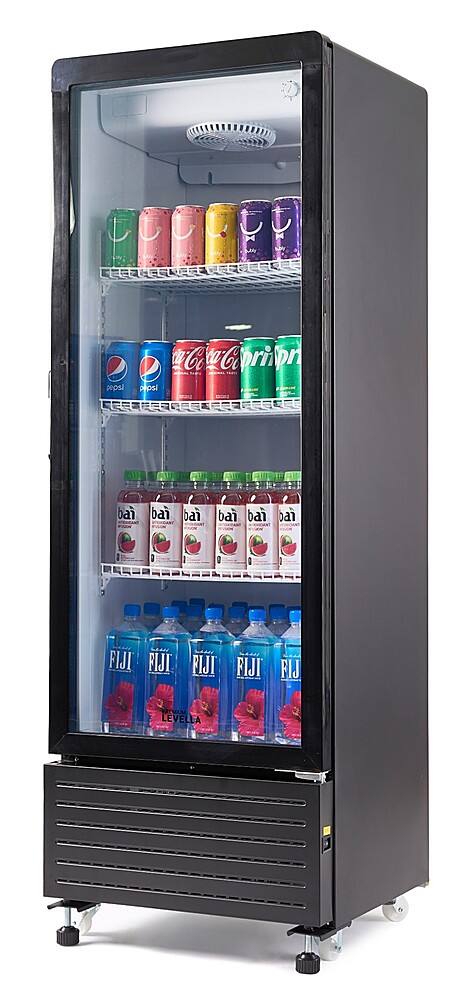 Alt View 2. Premium Levella - 7.6 Cu. Ft. Single Door Display Refrigerator - Black.